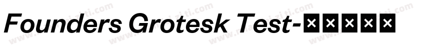 Founders Grotesk Test字体转换